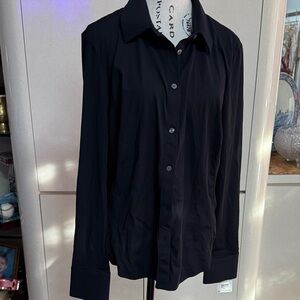 RHONE Women's Black Button-Down Shirt